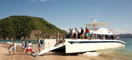 Catamaran to Tortuga Island